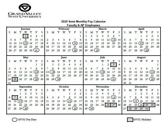 Calendar 2021 Gvsu Academic Calendar 2021 22